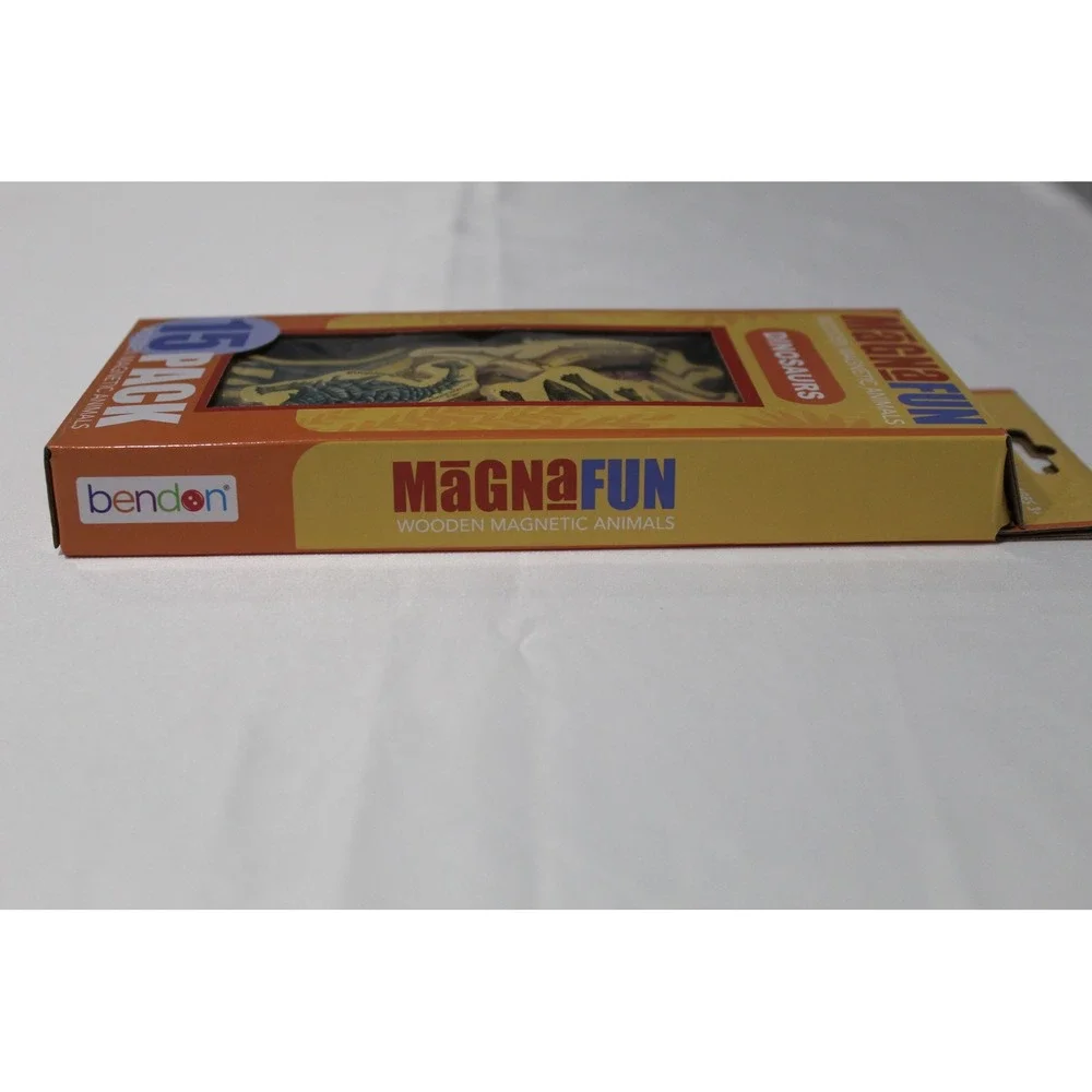 Bendon MagnaFun Wooden Magnetic Dinosaurs 15 Pack Kids Educational Toy Set NEW